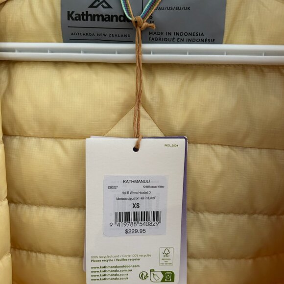 NWT Kathmandu Hooded Down Jacket XS - Picture 9 of 10
